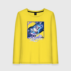 Лонгслив хлопковый женский Серебряный Волк, цвет: желтый