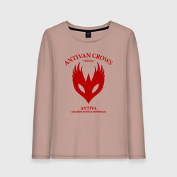 Лонгслив хлопковый женский Antivan Crows - Dragon Age, цвет: пыльно-розовый