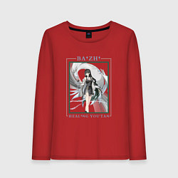 Лонгслив хлопковый женский Baizhi Healing Youtan, цвет: красный