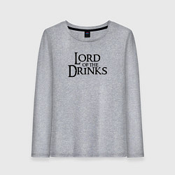 Женский лонгслив Lord of the drinks logo