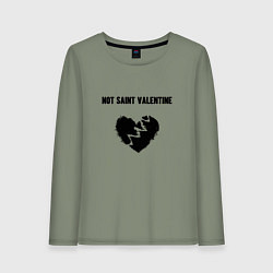 Женский лонгслив Not saint valentine