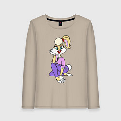 Лонгслив хлопковый женский Lola Bunny, цвет: миндальный