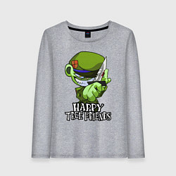 Женский лонгслив Happy three friends - Flippy