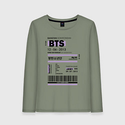 Женский лонгслив Bts ticket