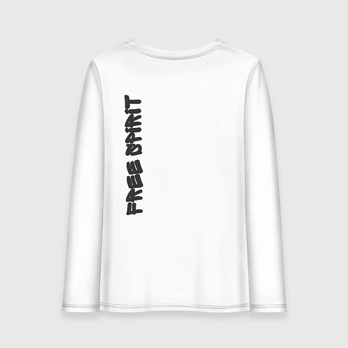 Женский лонгслив Free spirit / Белый – фото 2