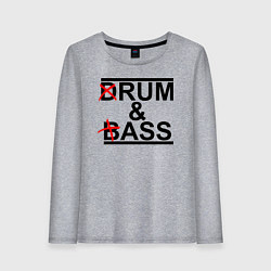 Женский лонгслив Drum and bass color