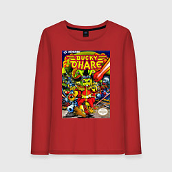 Лонгслив хлопковый женский Баки о хэр, цвет: красный