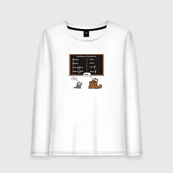 Женский лонгслив Уравнения Максвелла