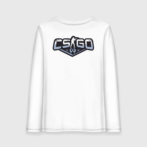 Женский лонгслив Counter-Strike - спецназовец в противогазе / Белый – фото 2