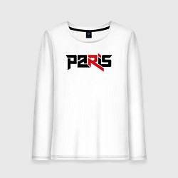 Лонгслив хлопковый женский Paris, цвет: белый