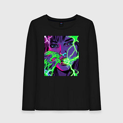 Женский лонгслив Кислотные руки