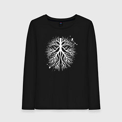 Лонгслив хлопковый женский Бронхи, цвет: черный