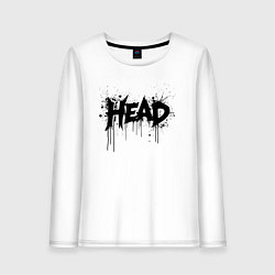 Женский лонгслив Руководитель в брызгах