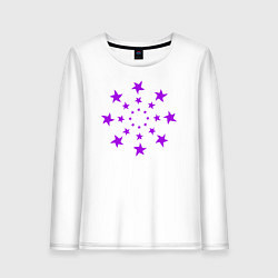 Женский лонгслив Звезды кругом