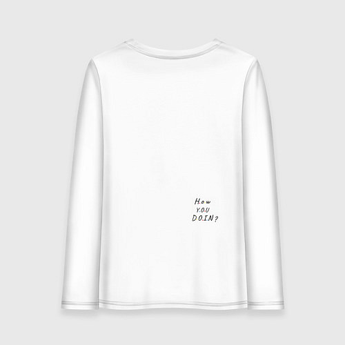 Женский лонгслив Художниик друзья / Белый – фото 2