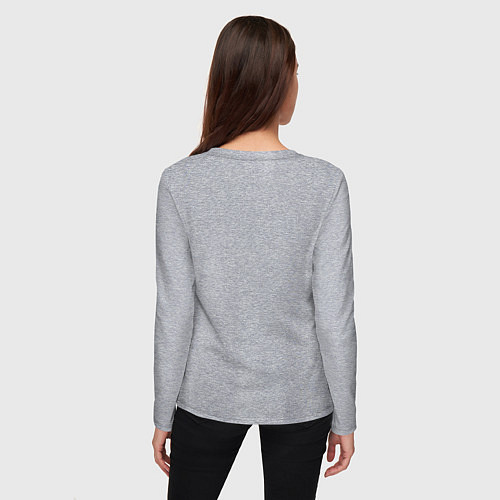 Женский лонгслив SOS meme / Меланж – фото 4