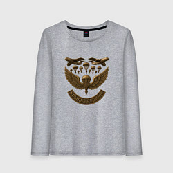 Лонгслив хлопковый женский Крылья Родины, цвет: меланж
