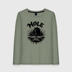 Женский лонгслив Крот в стиле готика