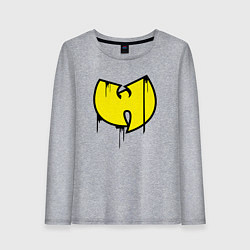 Лонгслив хлопковый женский Wu-Tang style, цвет: меланж