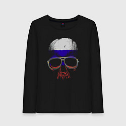 Женский лонгслив Skull russian