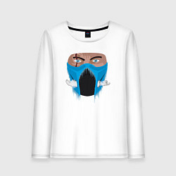 Женский лонгслив Sub-zero face - Mortal Kombat