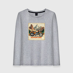 Женский лонгслив Закатное солнцу в горах