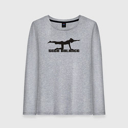 Женский лонгслив Искать баланс