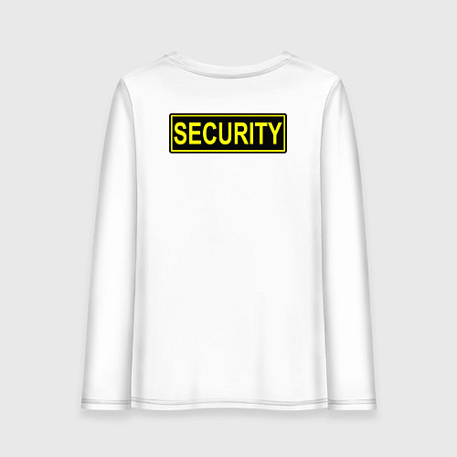 Женский лонгслив Security охрана / Белый – фото 2