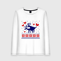Женский лонгслив Любовь оленей