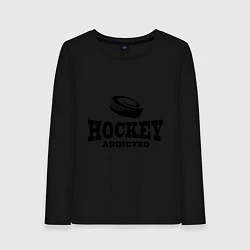 Женский лонгслив Hockey addicted