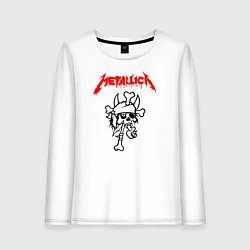 Женский лонгслив Metallica: Pushead Skull