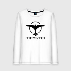 Лонгслив хлопковый женский Tiesto, цвет: белый