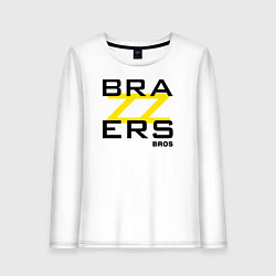 Лонгслив хлопковый женский Brazzers Bros, цвет: белый