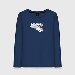 Лонгслив хлопковый женский Charlotte Bobcats, цвет: тёмно-синий