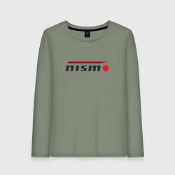 Лонгслив хлопковый женский Nismo, цвет: авокадо