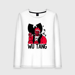 Лонгслив хлопковый женский Wu-Tang Clan: Street style, цвет: белый