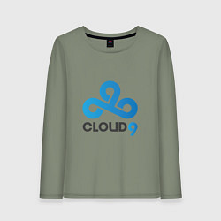 Лонгслив хлопковый женский Cloud9, цвет: авокадо