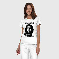 Пижама хлопковая женская Che Guevara, цвет: белый — фото 2