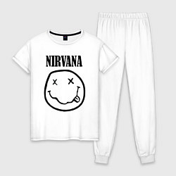 Пижама хлопковая женская Nirvana, цвет: белый