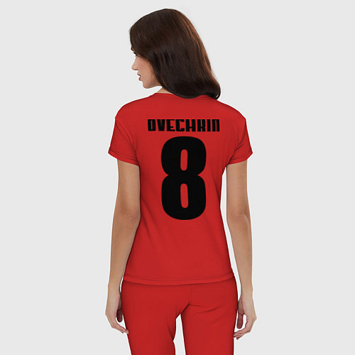 Женская пижама Washington Capitals: Ovechkin / Красный – фото 4