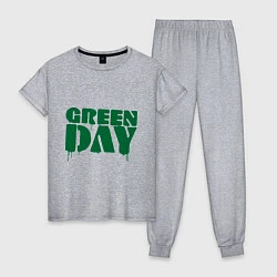 Пижама хлопковая женская Green Day, цвет: меланж