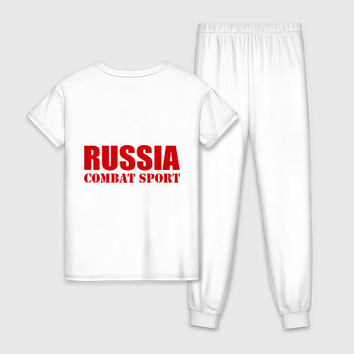 Женская пижама Боевое самбо России / Белый – фото 2