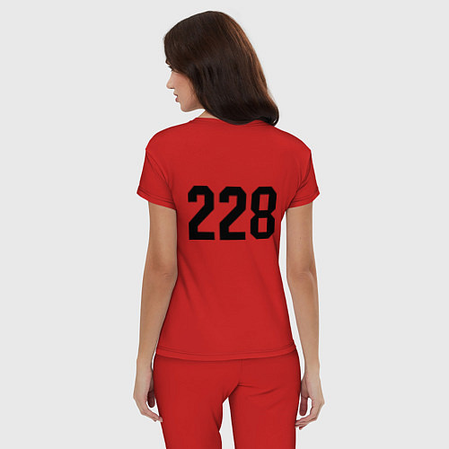 Женская пижама 228 / Красный – фото 4