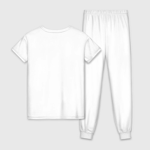 Женская пижама Айкидо: иероглиф / Белый – фото 2