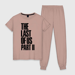 Пижама хлопковая женская The Last of Us: Part II, цвет: пыльно-розовый