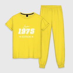 Пижама хлопковая женская Limited Edition 1975 цвета желтый — фото 1