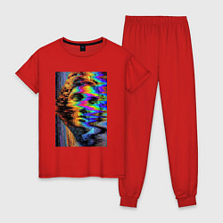 Пижама хлопковая женская VHS David цвета красный — фото 1