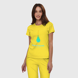 Пижама хлопковая женская Imagine Dragons: Night Visions, цвет: желтый — фото 2