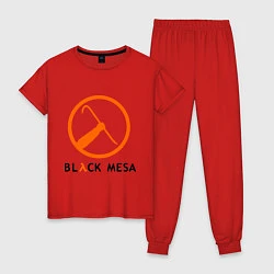 Пижама хлопковая женская Black mesa: Scrap, цвет: красный