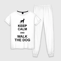 Женская пижама Keep Calm & Walk the dog